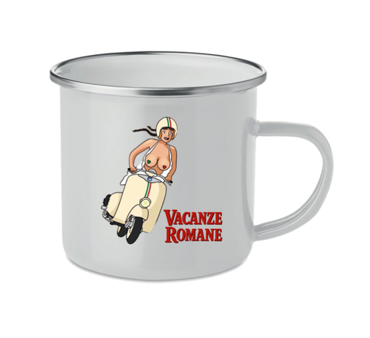 Tazza Metallo Vacanze Romane