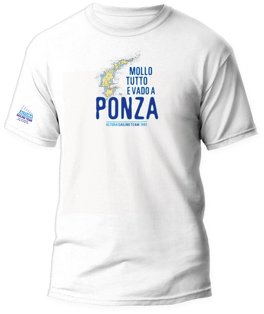 T-shirt Mollo Tutto E Vado A Ponza