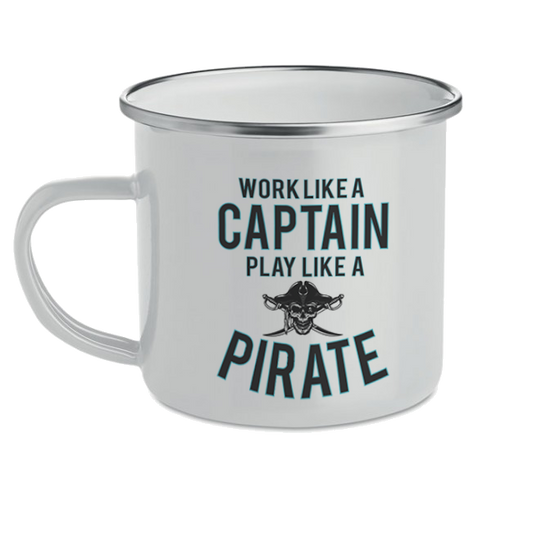 Tazza Metallo Work Like A Captain...
